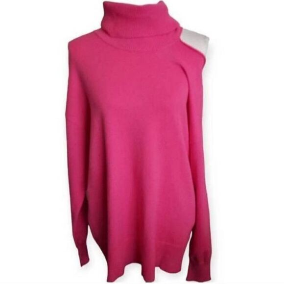 THE DROP JOSEPHINE PINK CUTOUT SWEATER SZ.L NWT. - Picture 2 of 10